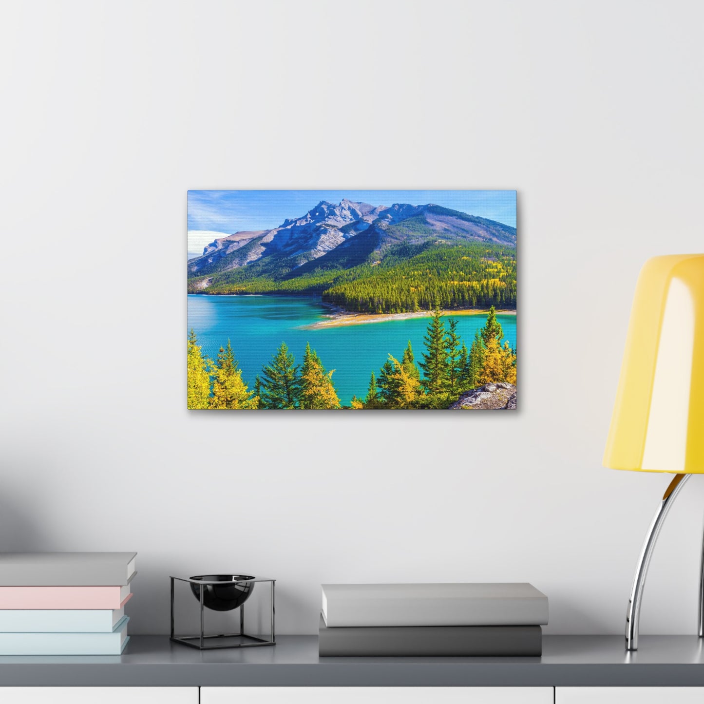 Lake Minnewanka Alberta Canadian Rocky Series - Canvas