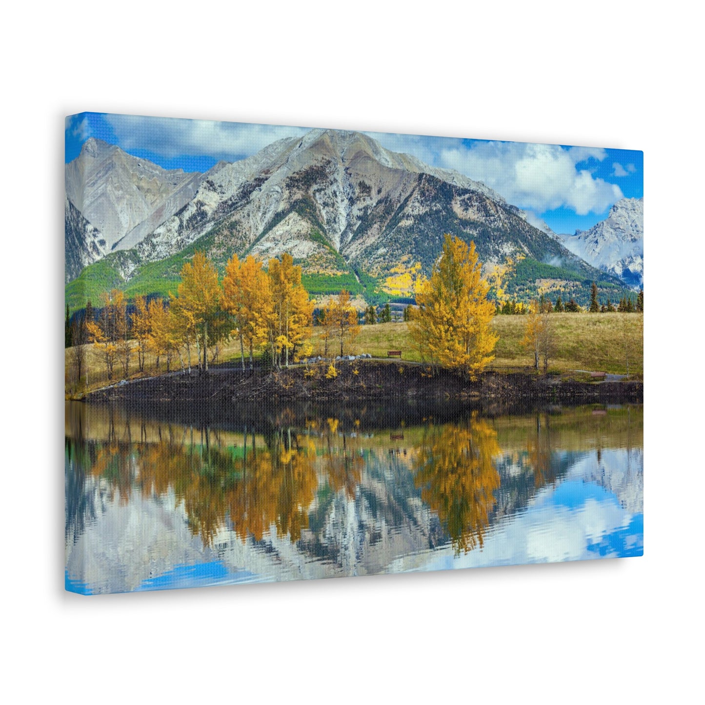 Three Sisters Canmore, Alberta in the Fall Canvas Gallery Wraps