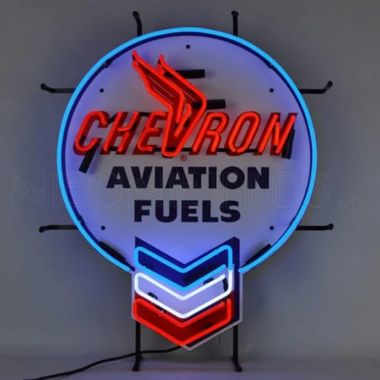 Chevron Aviation Fuels 24″ Neon Sign