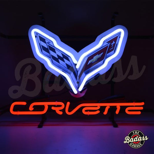 Corvette C7 Junior Neon Sign With Backing