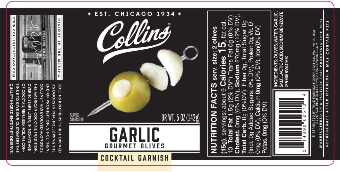 Collins Garlic Stuffed Olives