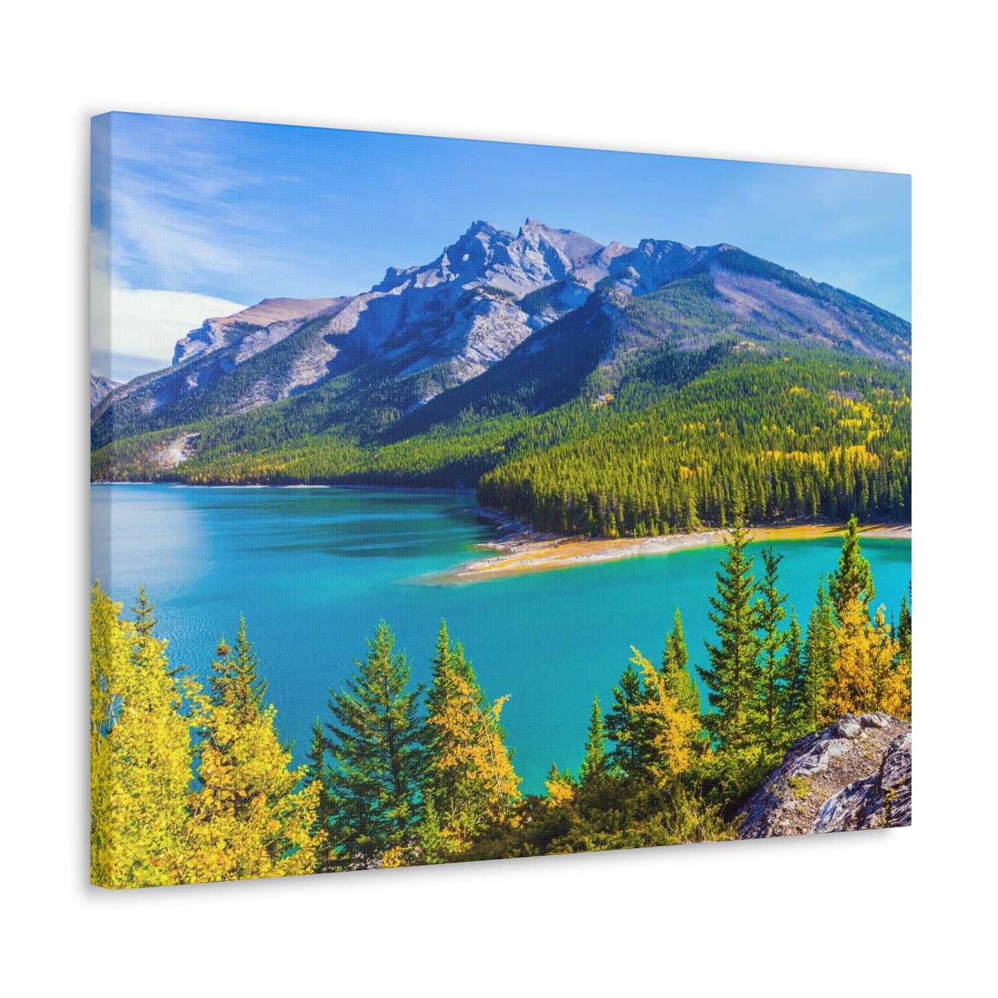 Lake Minnewanka Alberta Canadian Rocky Series - Canvas