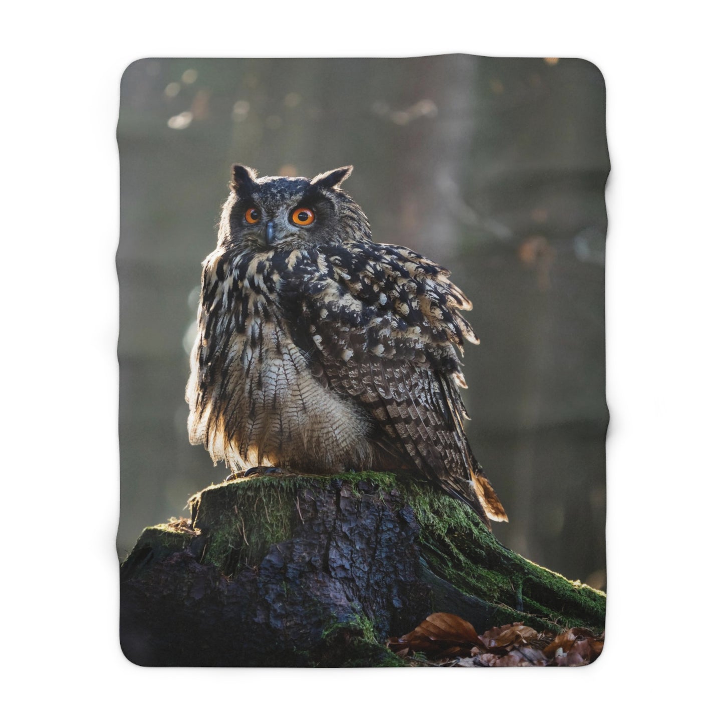 Owl Sherpa Fleece Blanket