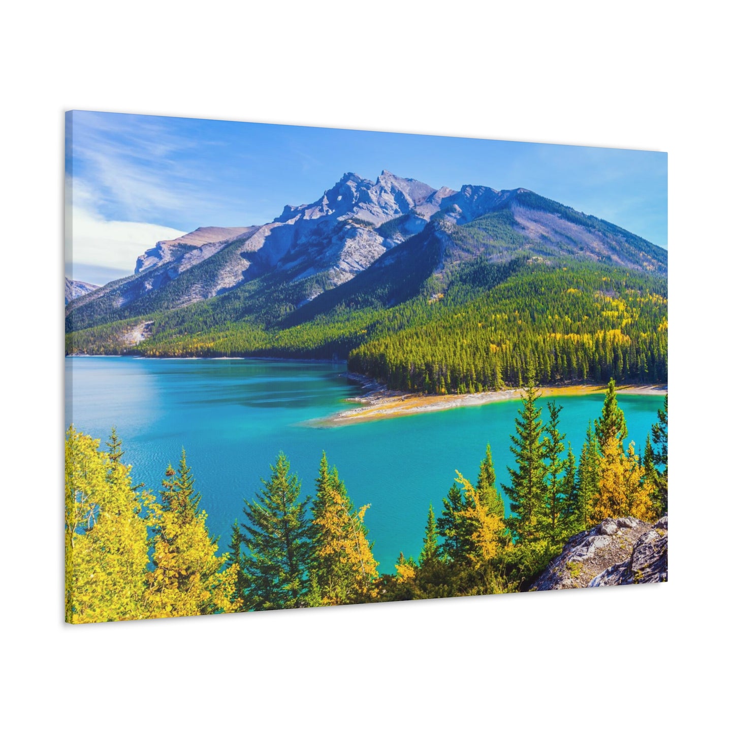 Lake Minnewanka Alberta Canadian Rocky Series - Canvas