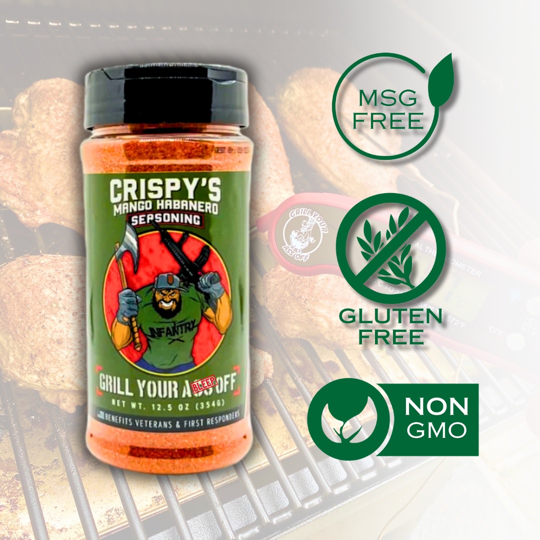 Crispy's Mango Habanero Seasoning™ – A Bold Fusion of Sweet Grill Your Ass Off - Spices, Rubs, Seasonings, Sauces, Jerky