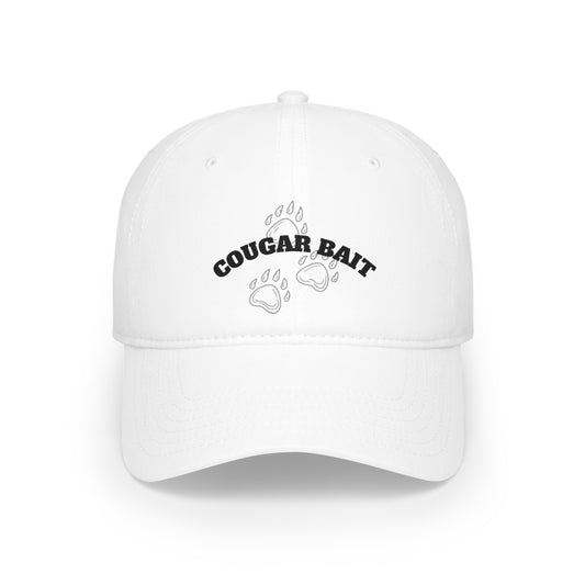 Low Profile Baseball Cap - Cougar Bait with paws