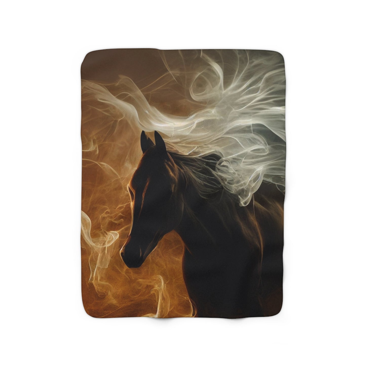 Majestic Horse Sherpa Fleece Blanket for Home