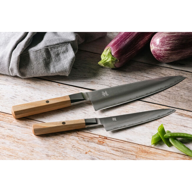 MIYABI 4000 FCV2 KOYA 8-Inch Gyutoh Knife – Beige Handle Ginza Steel