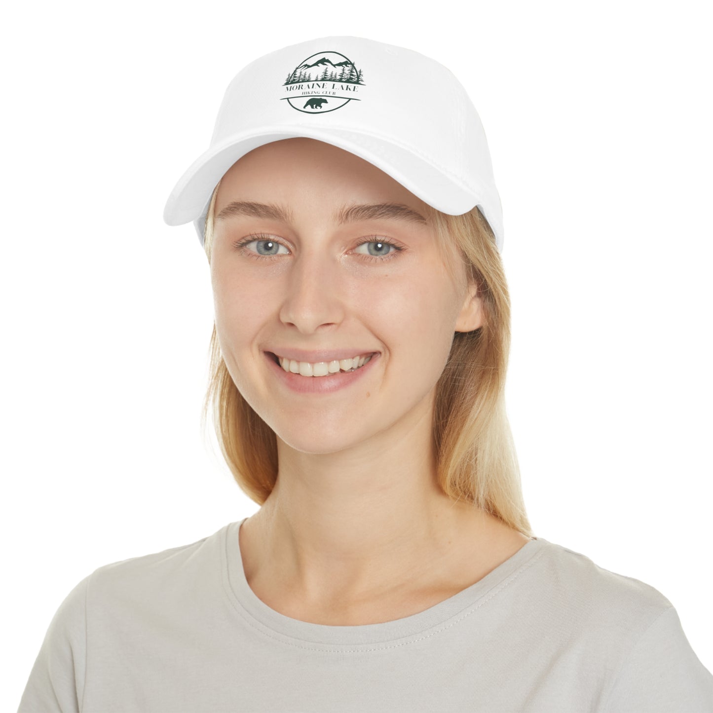 Moraine Lake Alberta Hiking Club Low Profile Baseball Cap