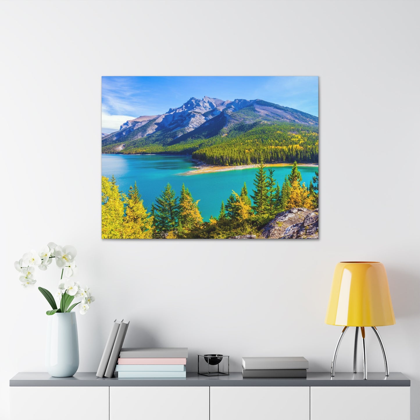 Lake Minnewanka Alberta Canadian Rocky Series - Canvas