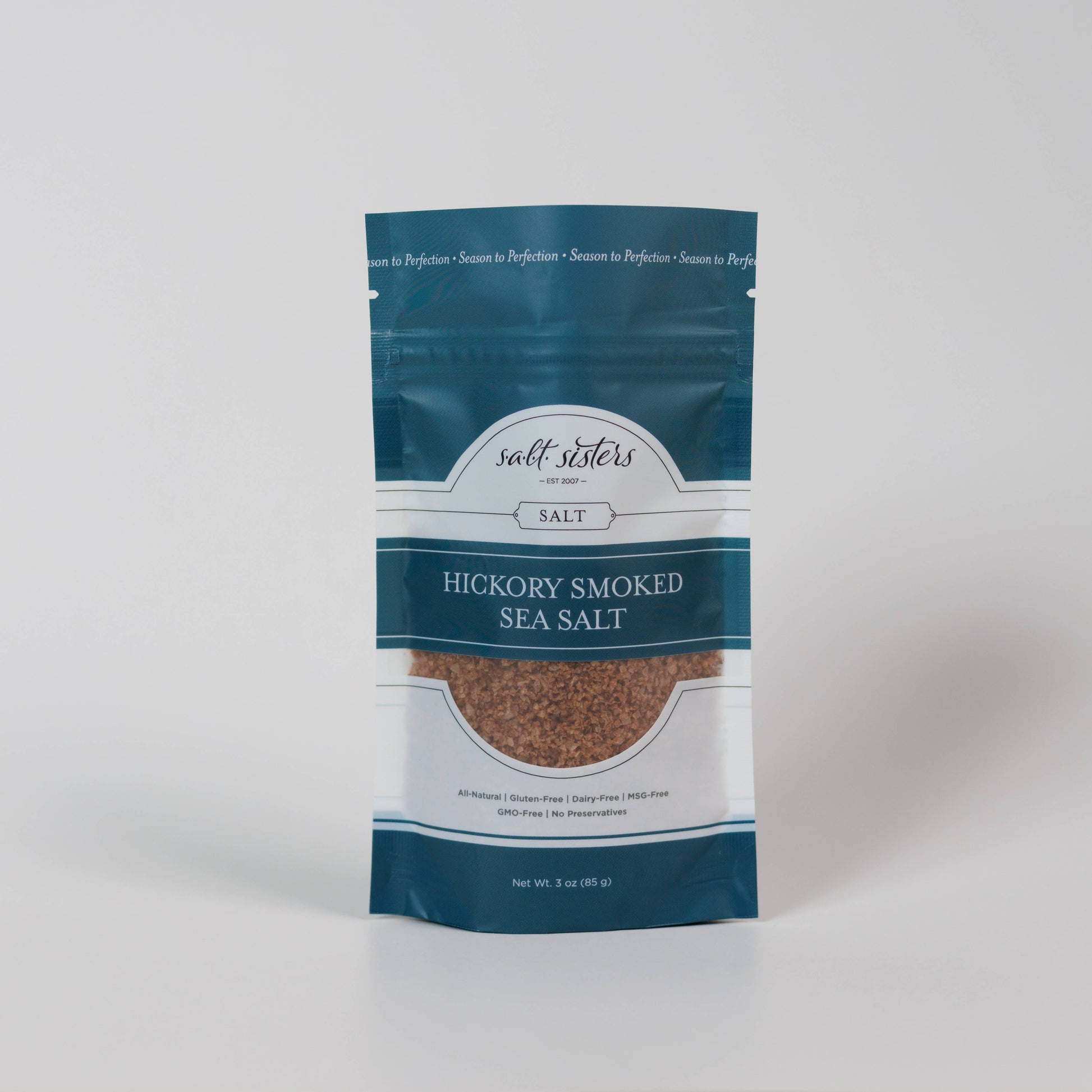 All-Natural Sea Salt - Hickory Smoked - 3 oz Salt Sisters
