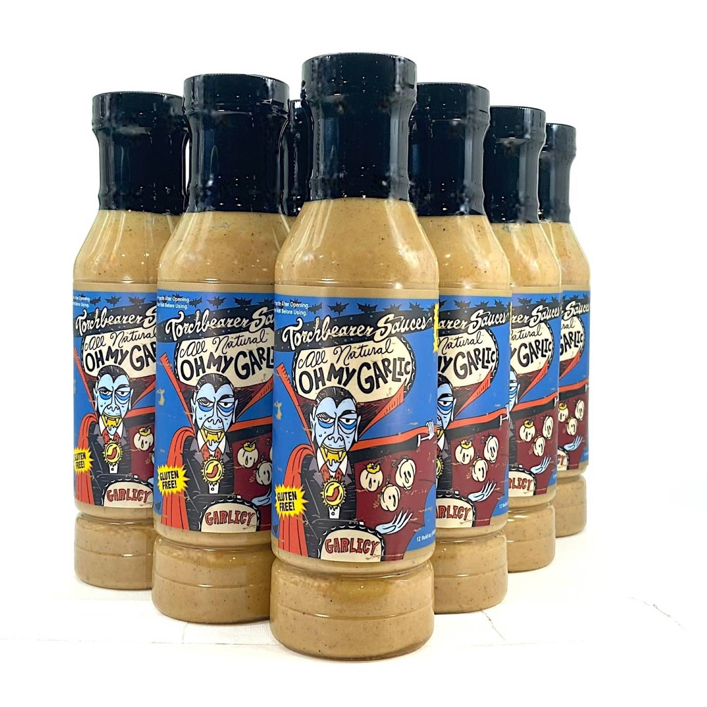 Torchbearer Oh My Garlic | 12oz Bottle | Garlicy and Mild | Heat 0/10