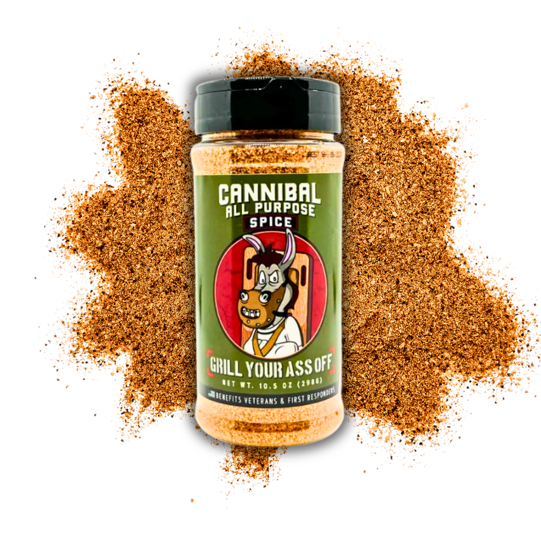 Cannibal All-Purpose Spice – Bold Flavor for Every Meal Grill Your Ass Off - Spices, Rubs, Seasonings, Sauces, Jerky