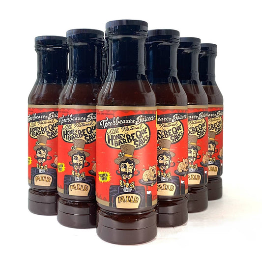Torchbearer Honey BBQ | 12oz Bottle | Mild and Sweet | Heat 1/10