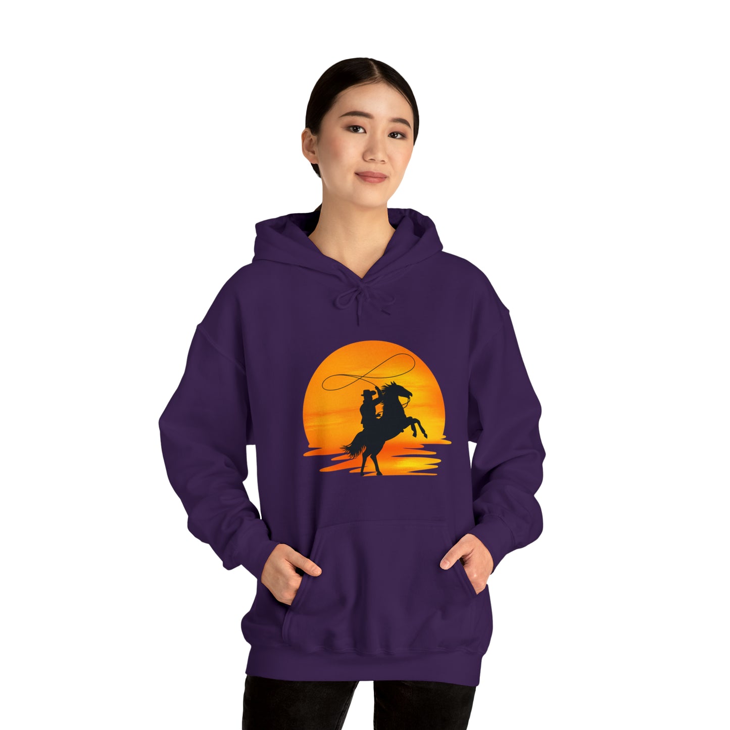 Cowboy sunset - Unisex Heavy Blend™ Hooded Sweatshirt