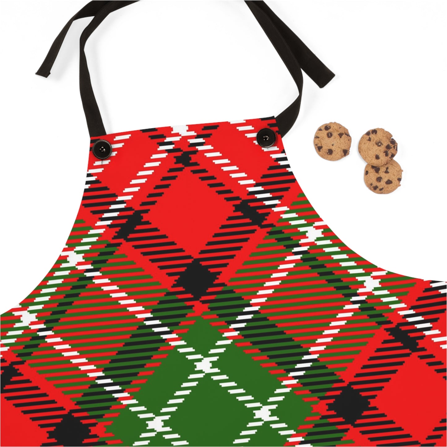 Red Plaid Apron (AOP)