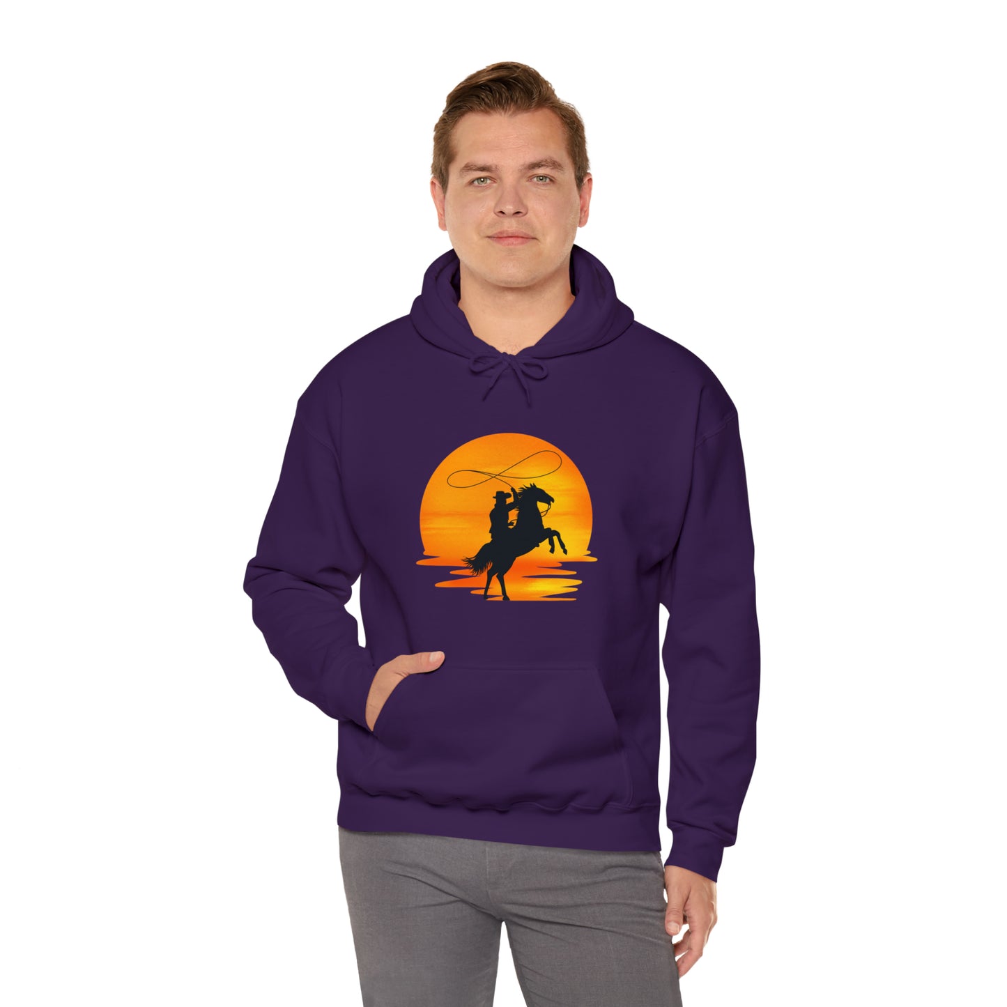 Cowboy sunset - Unisex Heavy Blend™ Hooded Sweatshirt