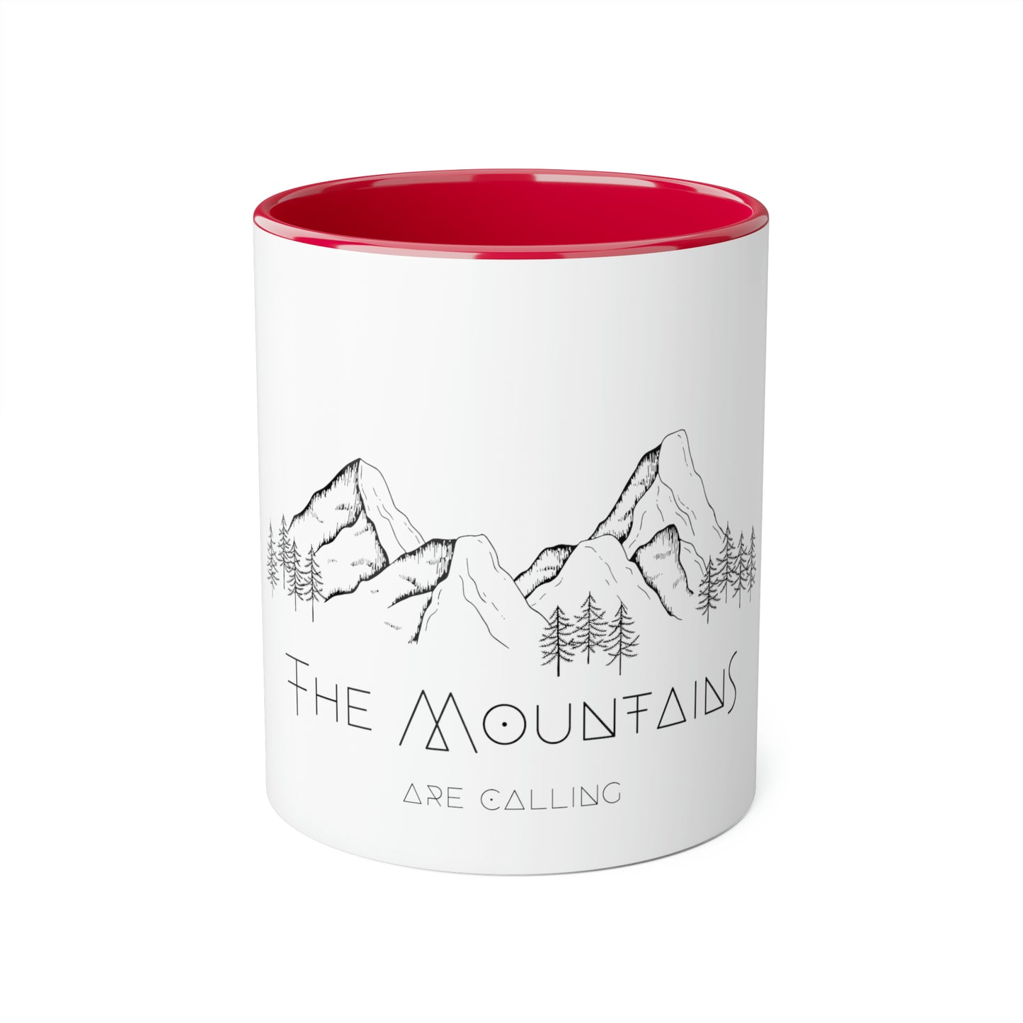 The Mountains Are Calling - Accent Mugs, 11oz