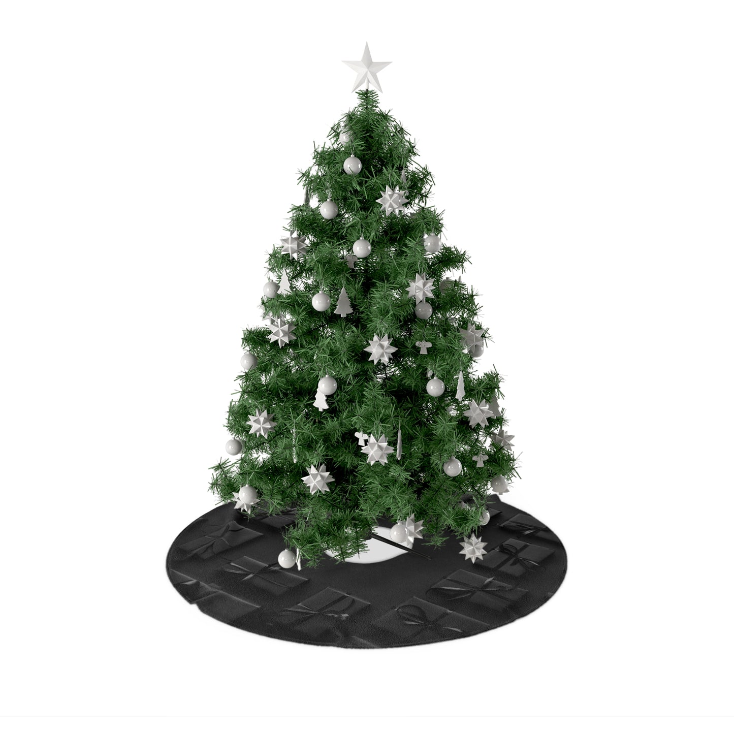 Classic Black Christmas Tree Skirts