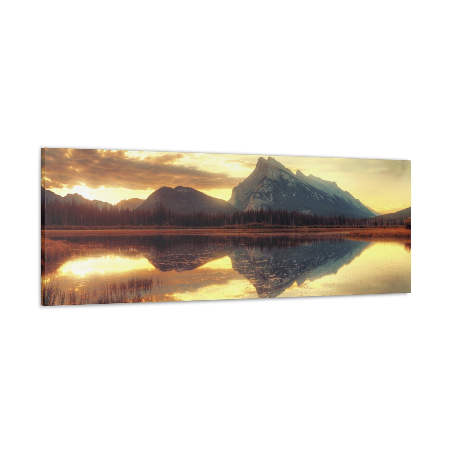 Vermillion Lake Alberta  Sunrise - Canvas