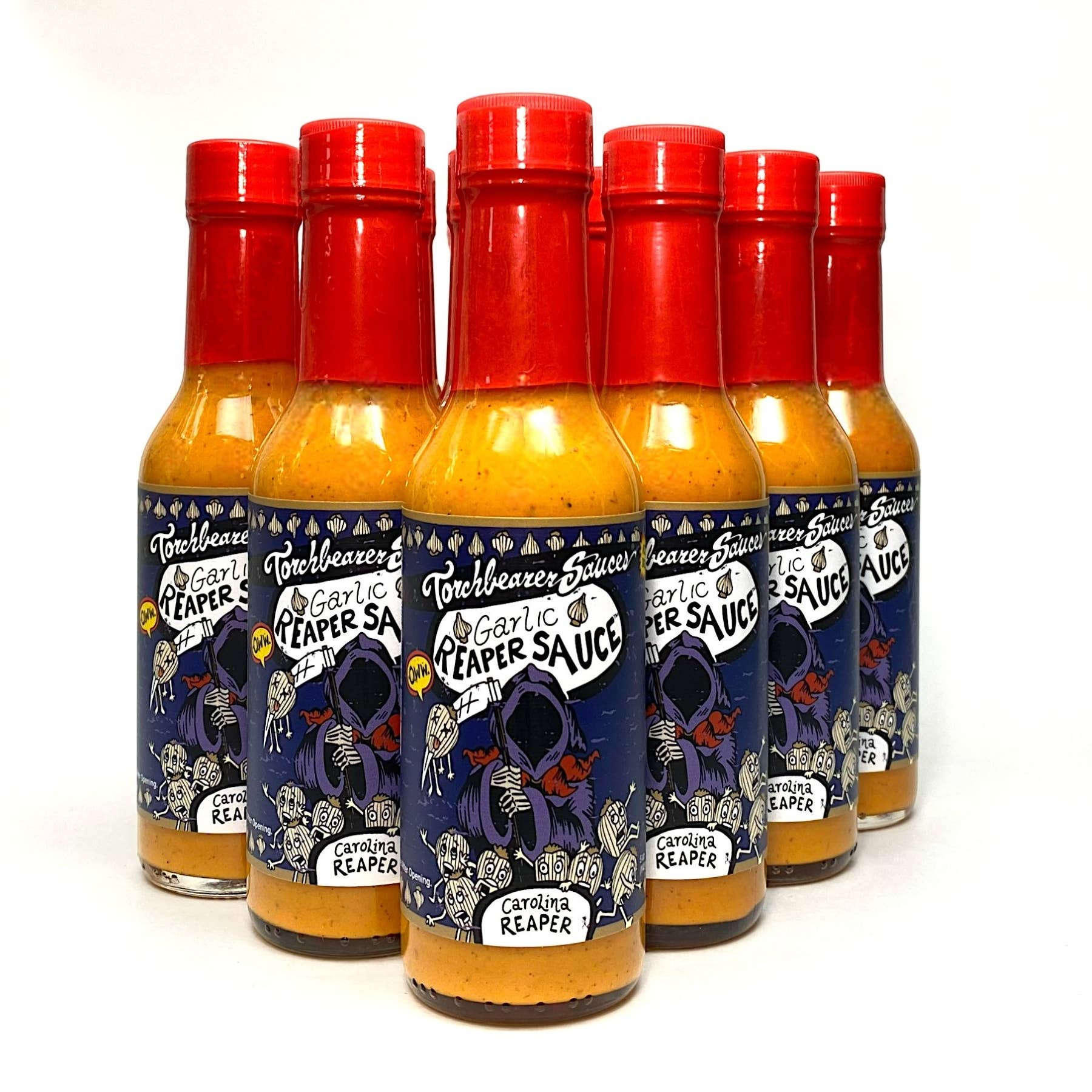 Torchbearer Garlic Reaper (Hot Ones) | 5oz Bottle | Extreme Heat 9.5/10 TorchBearer Sauces