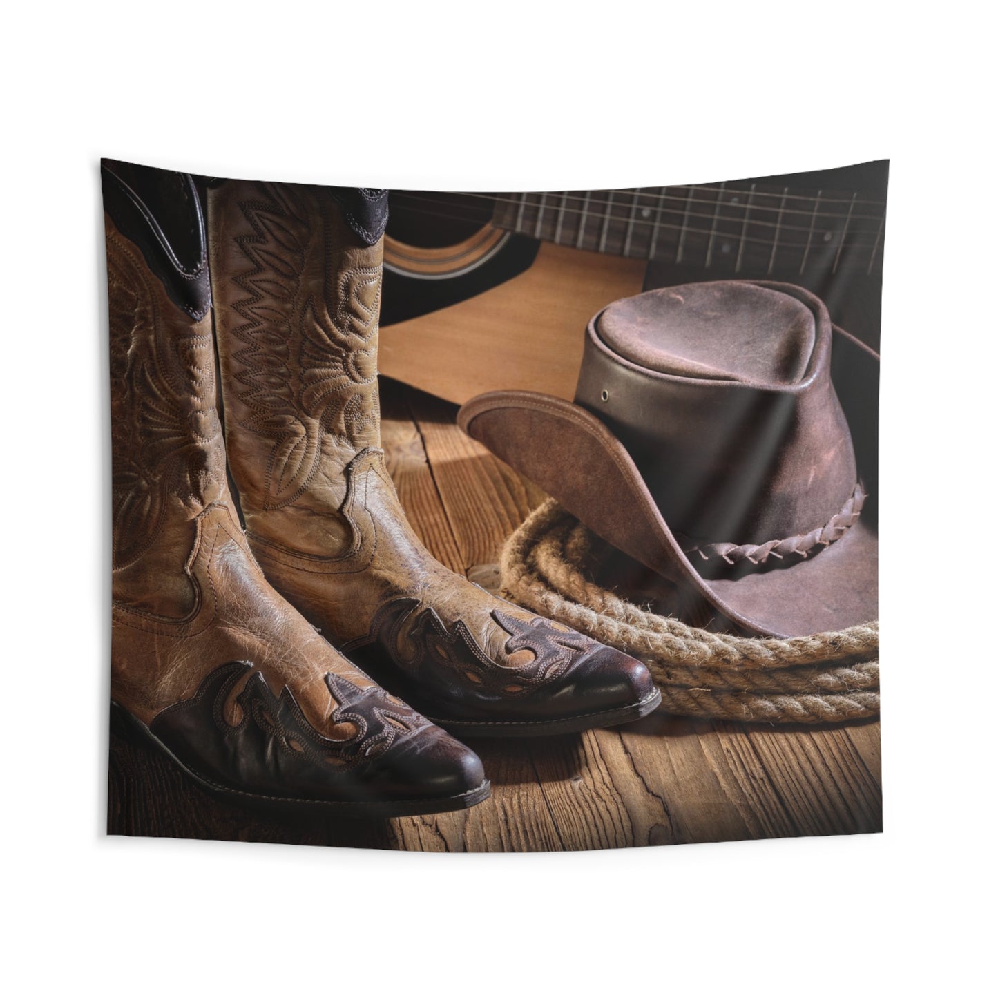 Cowboy Boot Indoor Wall Tapestries
