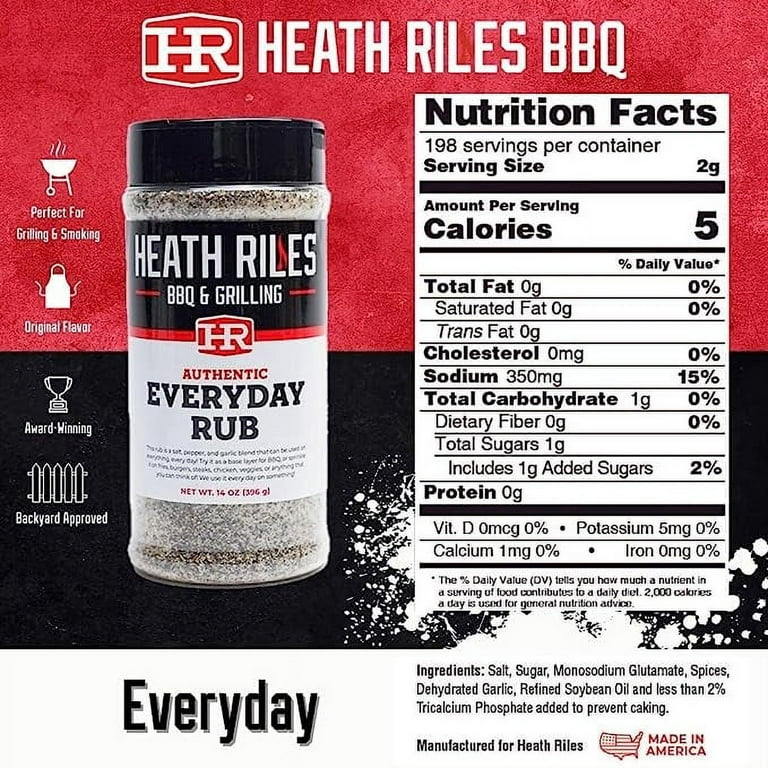 Heath Riles Everyday BBQ Rub 14 oz SlobsRus BBQ