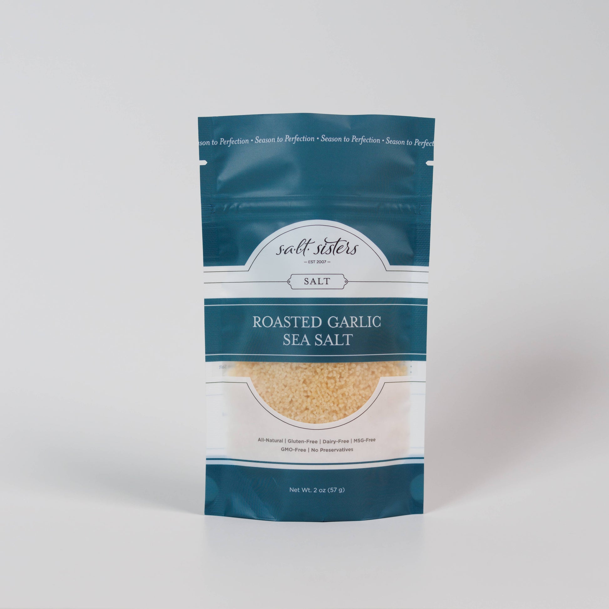All-Natural Sea Salt - Roasted Garlic - 2 oz Salt Sisters