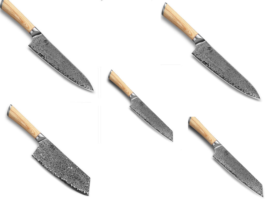 V-Gold 67-Layer Damascus Kitchen Knife – Stainless Steel Chef, Cleaver & Utility Knife