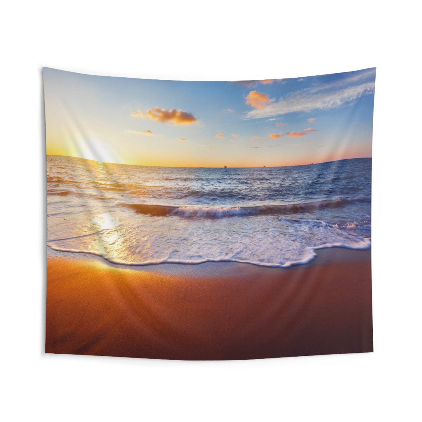 Beach Sunset Indoor Wall Tapestries