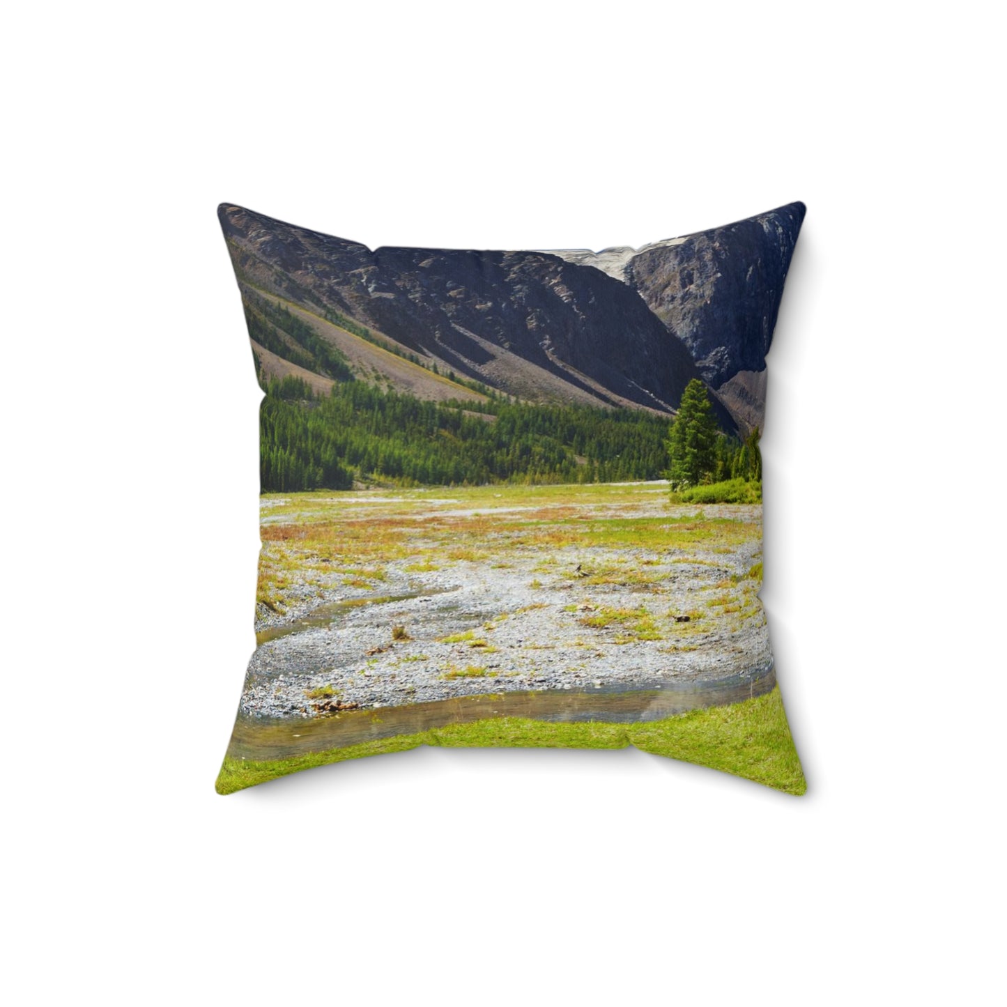 Horses in the Mountains  Square Pillow