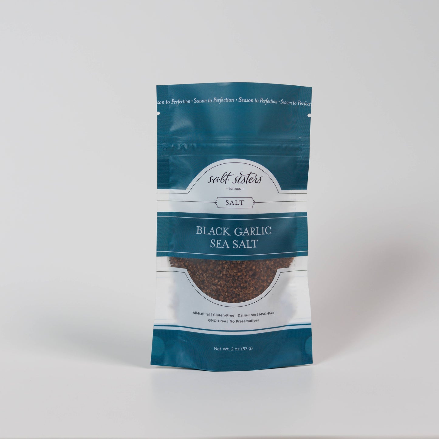 All-Natural Sea Salt - Black Garlic - 2 oz Salt Sisters