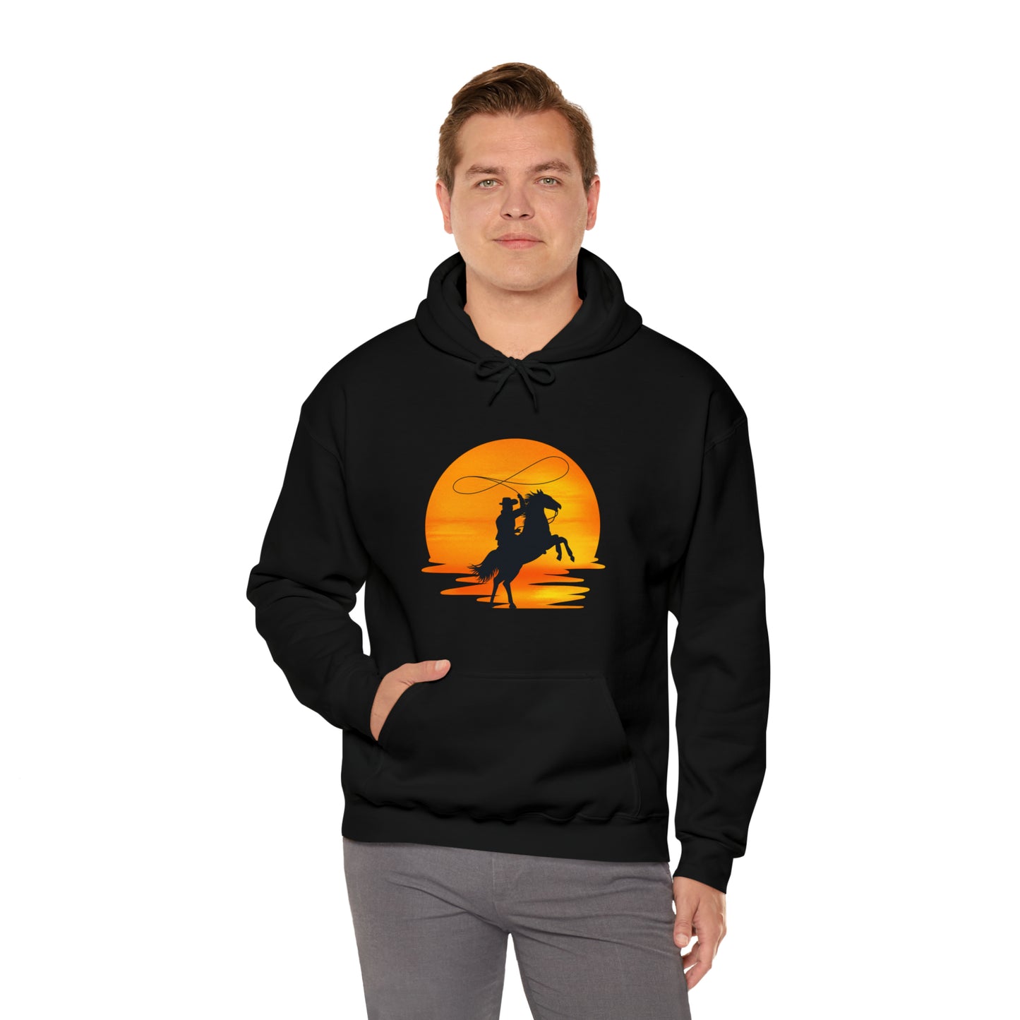 Cowboy sunset - Unisex Heavy Blend™ Hooded Sweatshirt