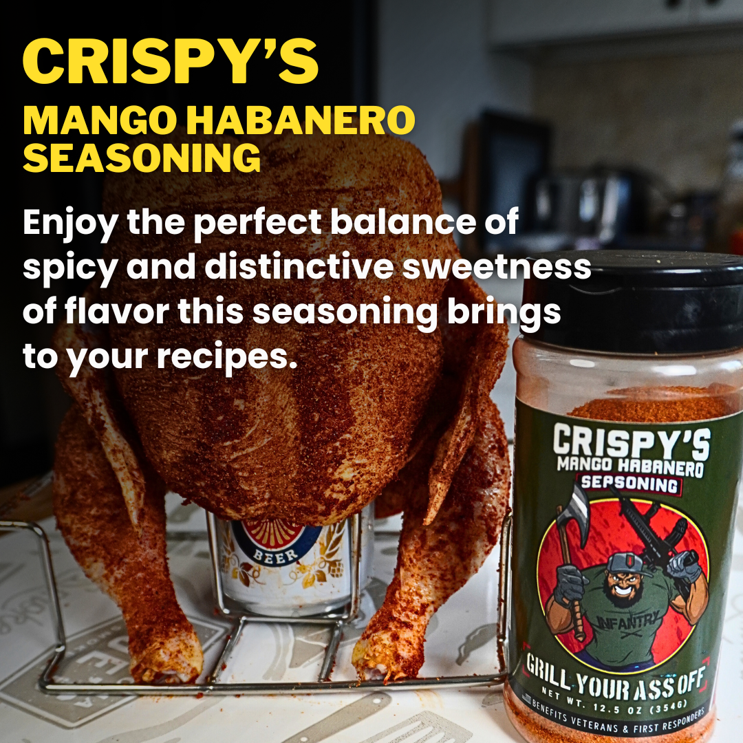Crispy's Mango Habanero Seasoning™ – A Bold Fusion of Sweet Grill Your Ass Off - Spices, Rubs, Seasonings, Sauces, Jerky
