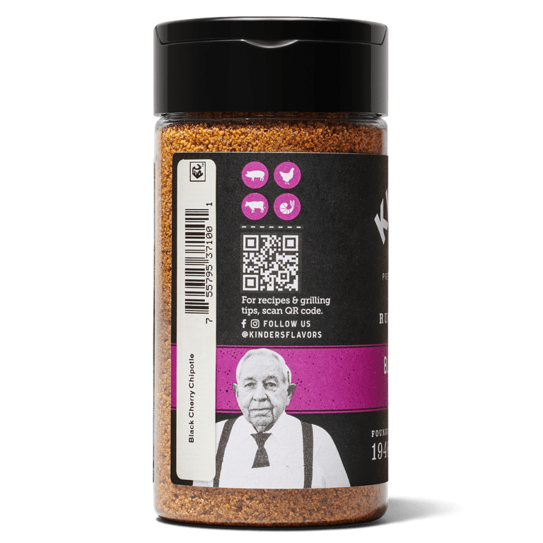 Kinder's Black Cherry Chipotle Seasoning, 6oz SlobsRus BBQ