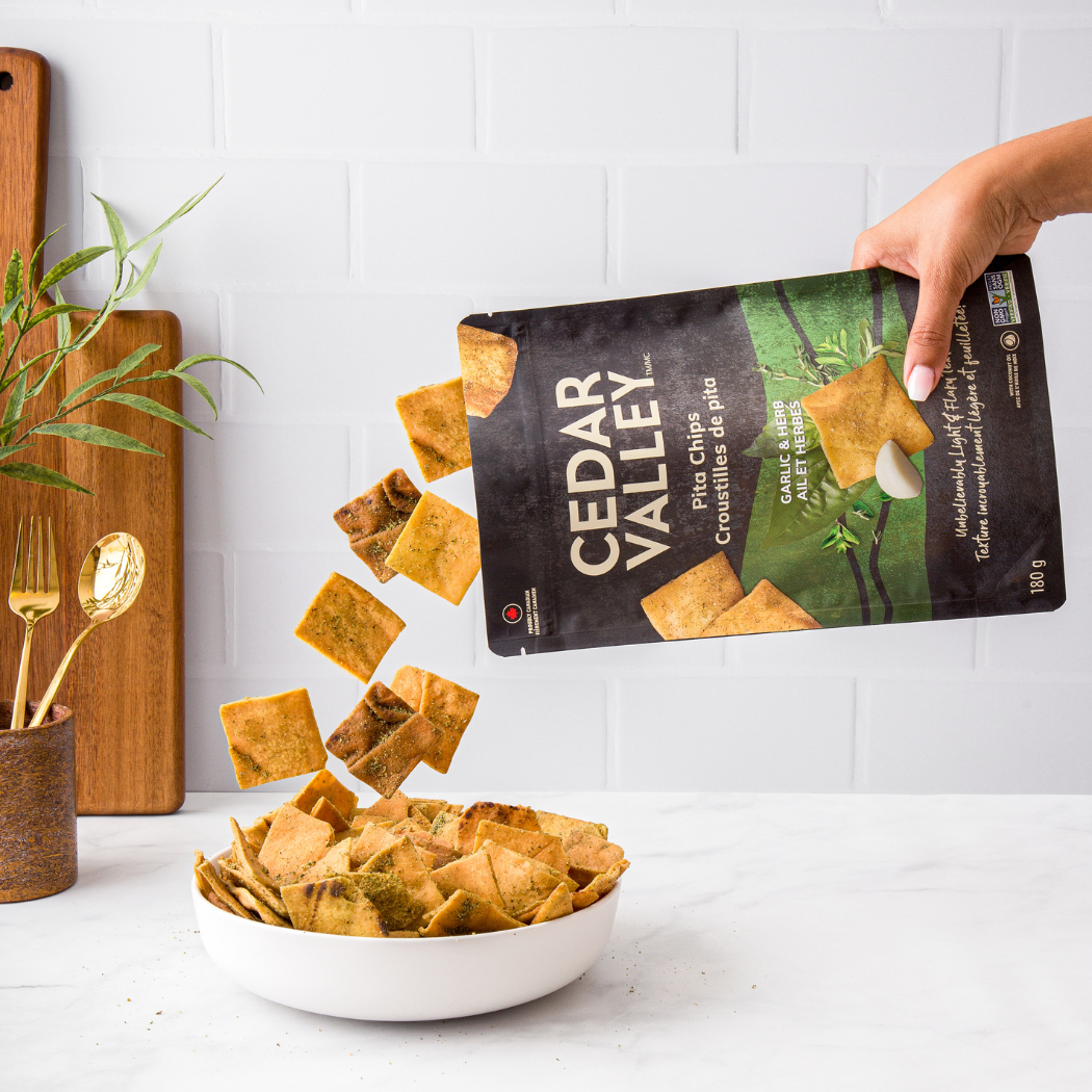 Cedar Valley Garlic and Herb Pita Chips