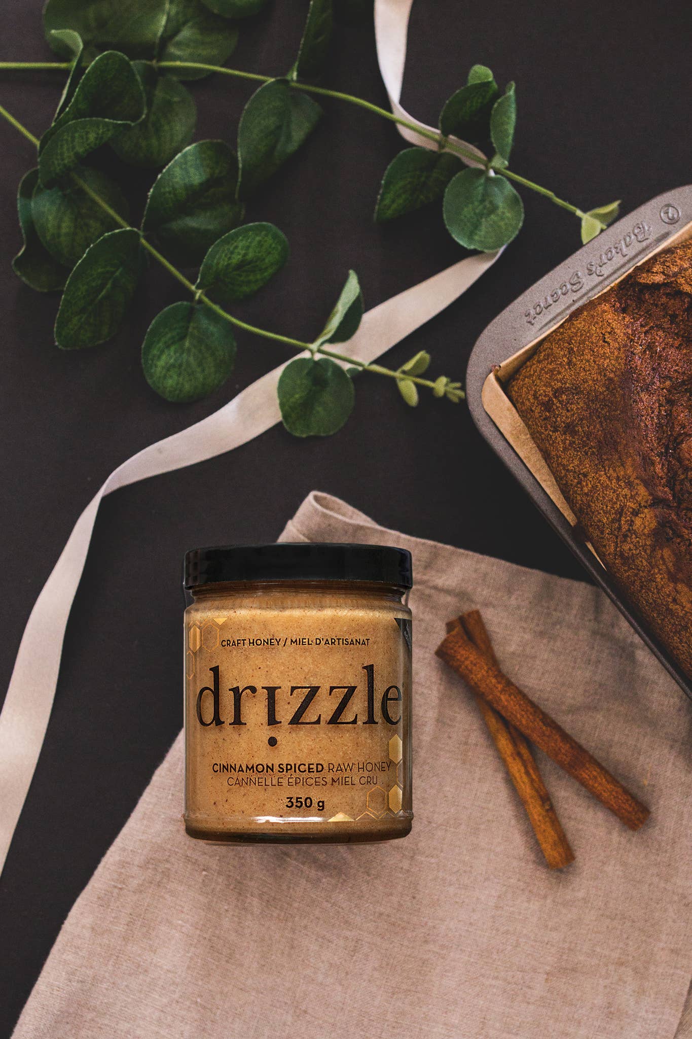 Cinnamon Spiced Craft Honey – 350 g (12 oz) Drizzle Honey
