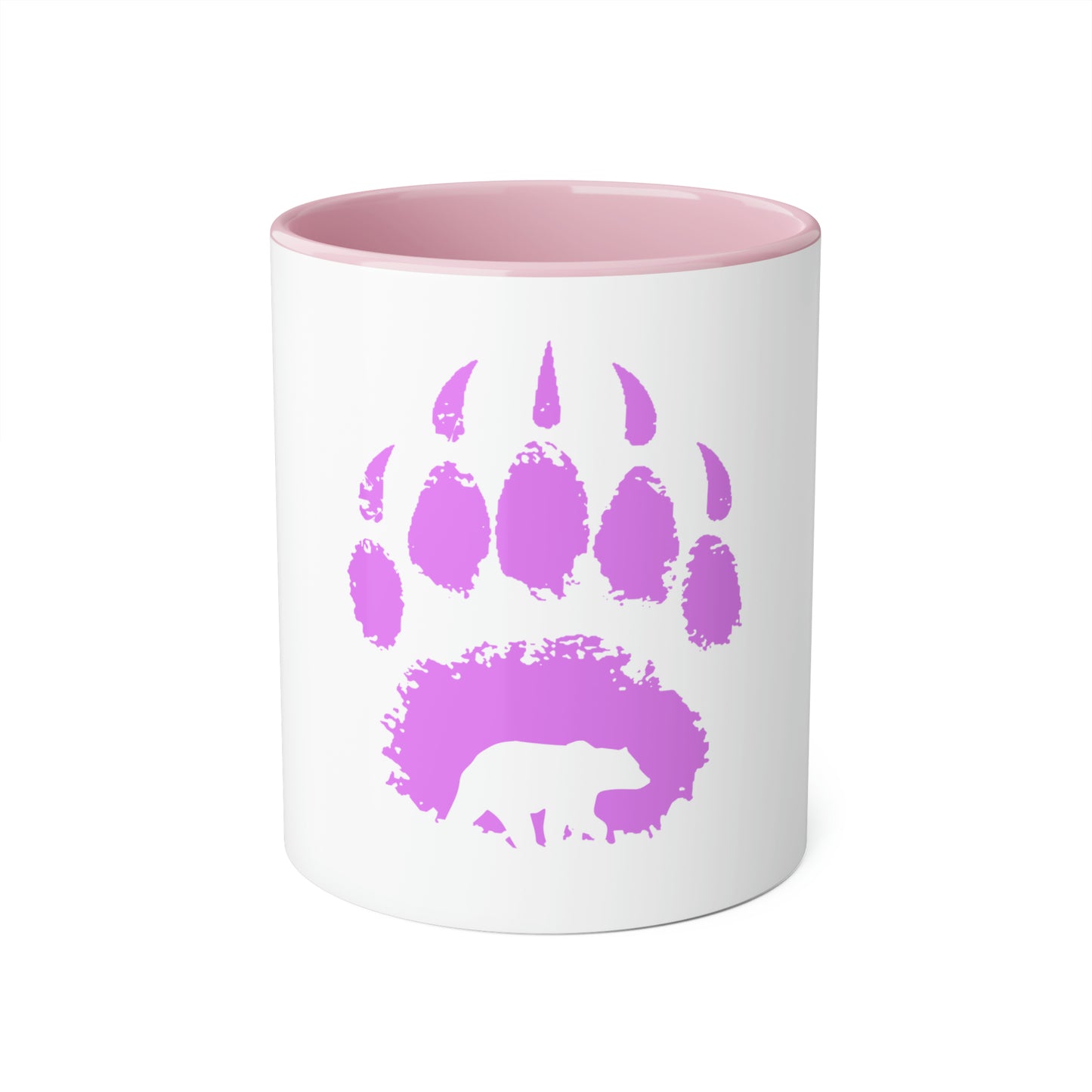 Purple Bear Paw - Accent Mugs, 11oz