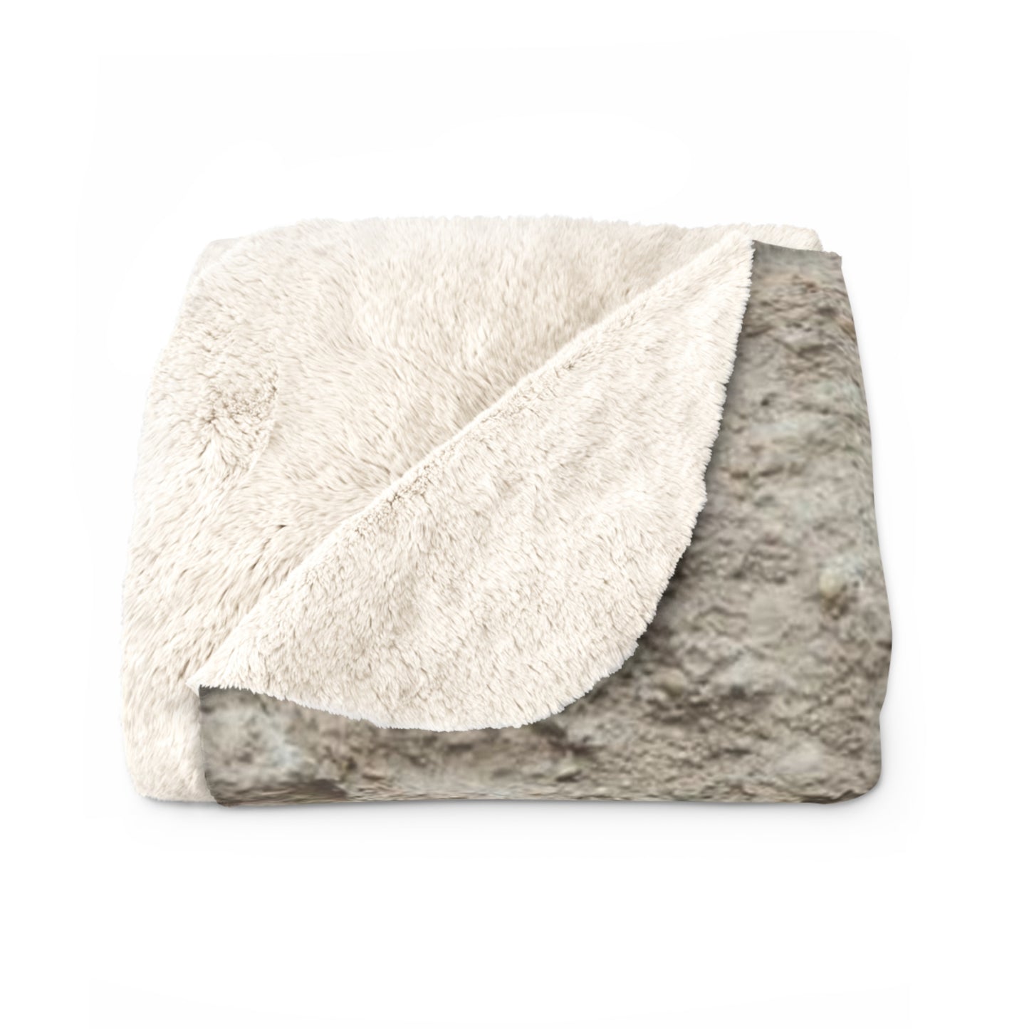 Ammonite fossil Sherpa Fleece Blanket