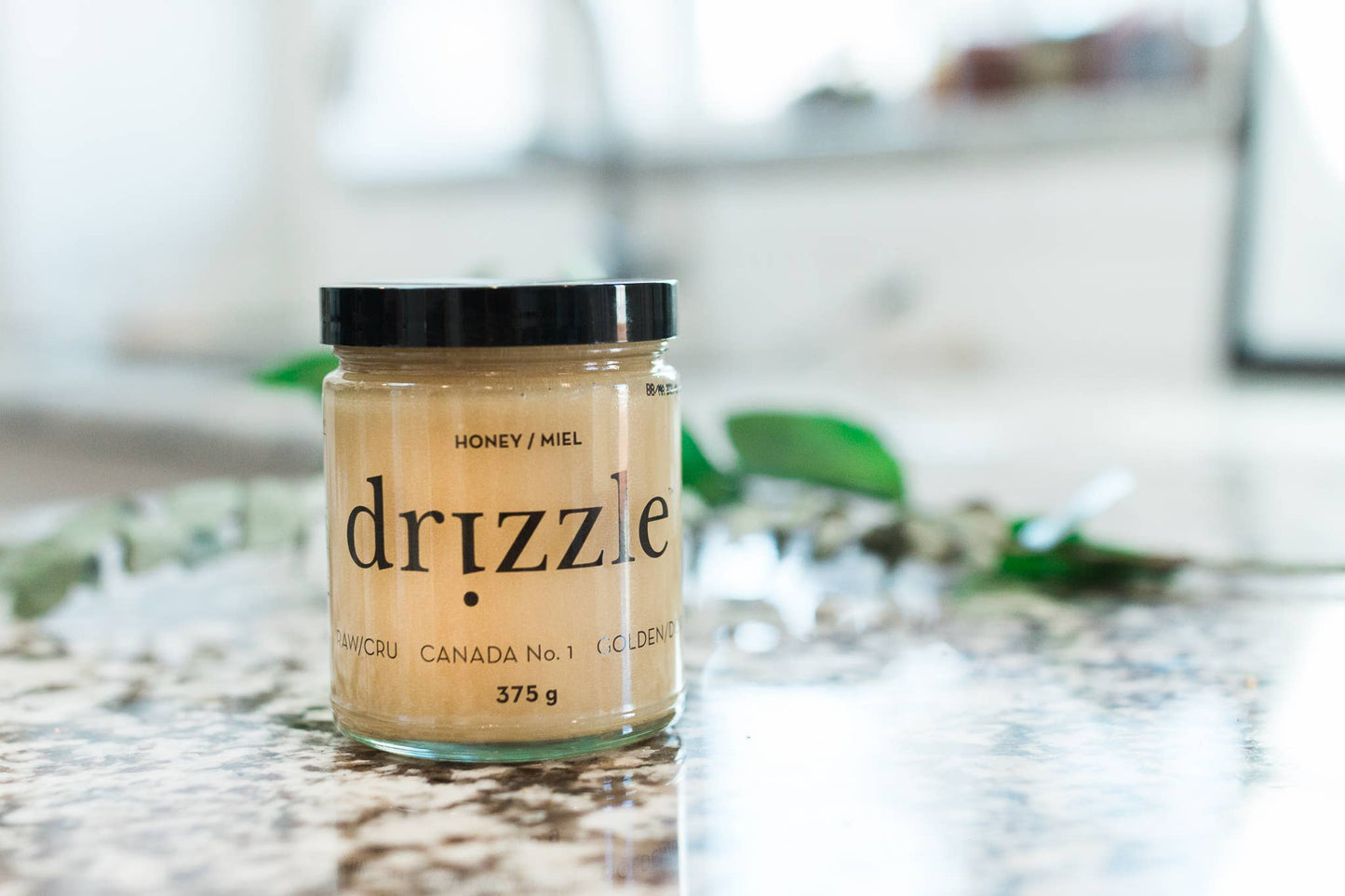 Golden Raw Honey – 375 g (12 oz) Drizzle Honey