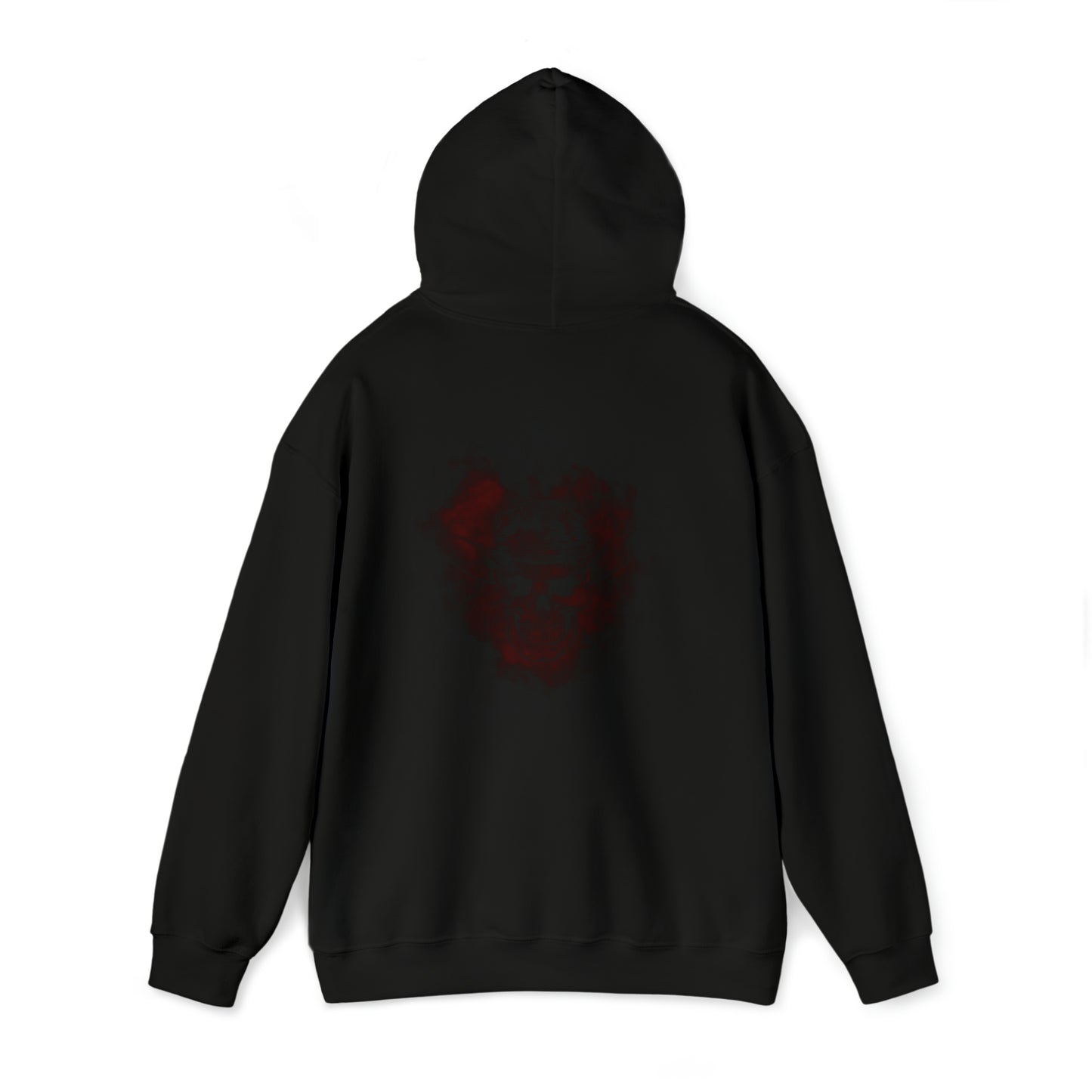 Red Silhouette Cowboy Smoke - Unisex Heavy Blend™ Hooded Sweatshirt