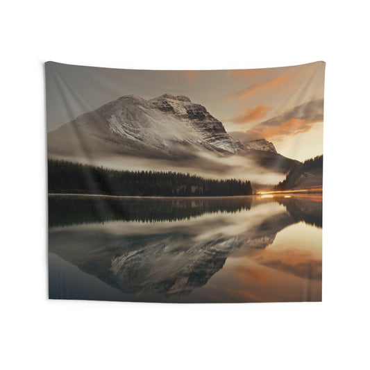 Jasper Alberta sunrise Indoor Wall Tapestries