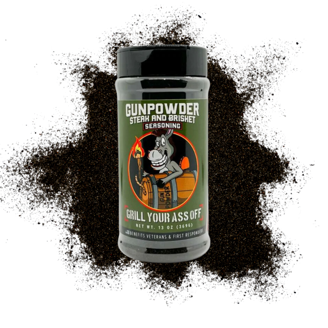 Gunpowder Steak & Brisket Seasoning™ - Beef, Grilling, Spice Grill Your Ass Off - Spices, Rubs, Seasonings, Sauces, Jerky