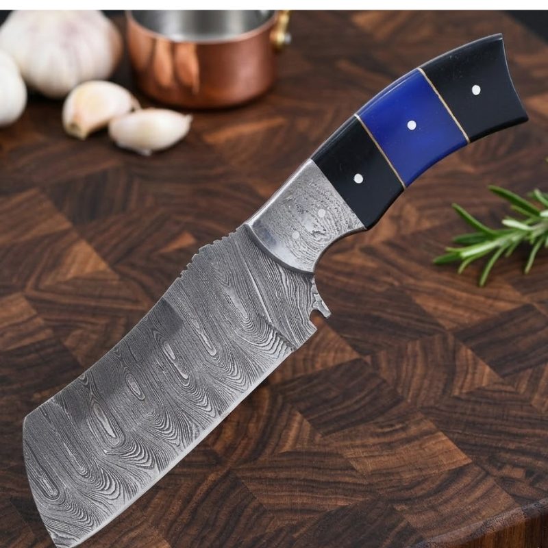 9" Damascus Hunting Knife
