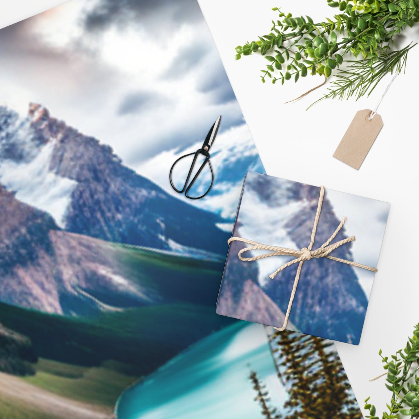 Alberta Mountains Wrapping Paper