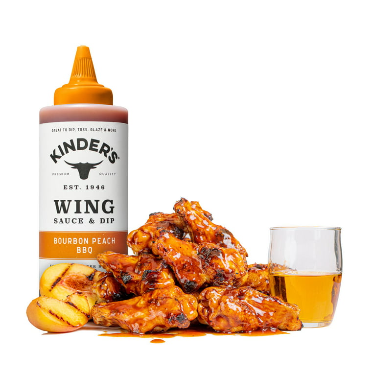 Kinder's Bourbon Peach BBQ Wing Sauce SlobsRus BBQ