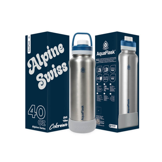 AquaFlask Colorwave 40oz Tumbler – Double Wall Stainless Steel, Keeps Drinks Hot & Cold, Leak-Proof aquaflaskcanada