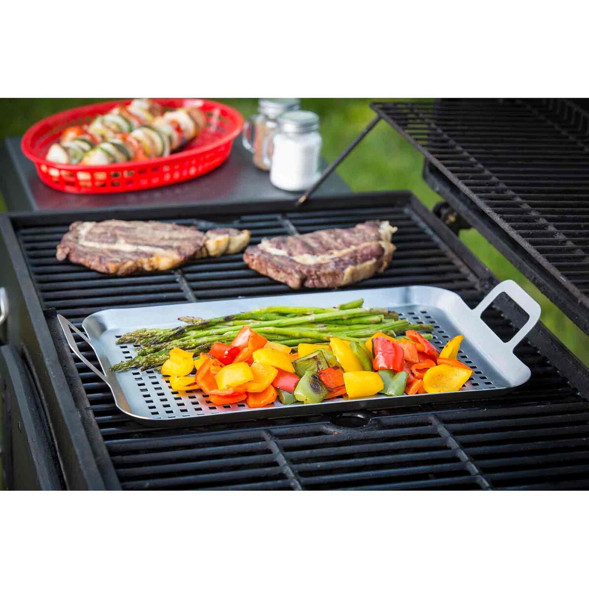 TableCraft Large Grilling Tray with Handles