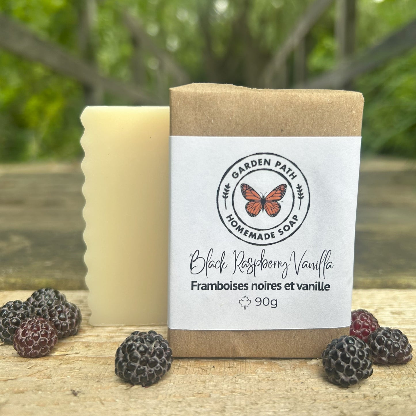Black Raspberry Vanilla Bar Soap | Lightly Scented with Fragrance