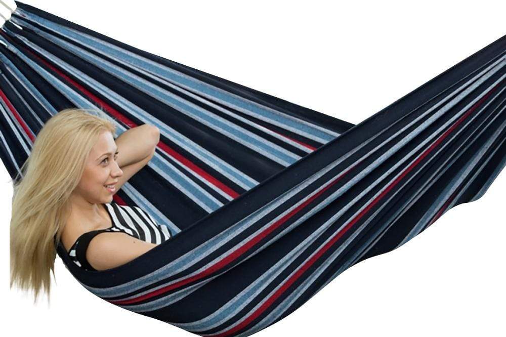 Deluxe Brazilian Double Hammock with Universal Stand Hammock Universe Canada